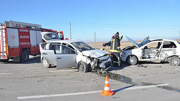 Karaman'da trafik kazası: 3 yaralı