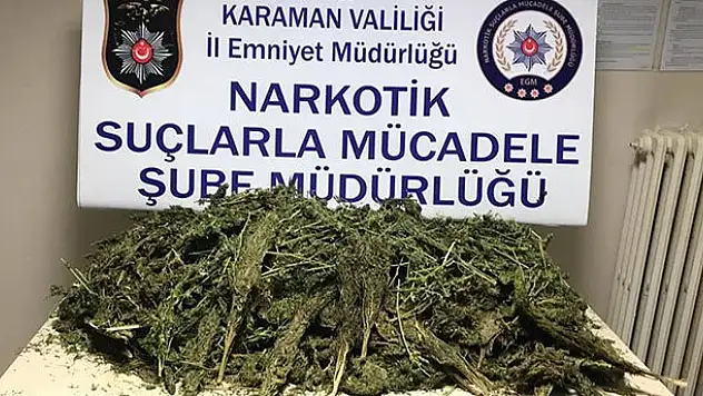 Karaman'da uyuşturucu operasyonu
