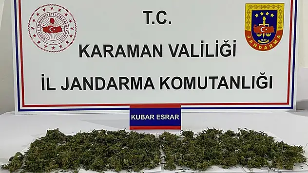 Karaman'da uyuşturucu operasyonunda bir şüpheli yakalandı
