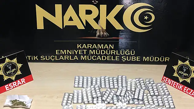 Karaman'da uyuşturucu sattığı iddiasıyla 1 şüpheli tutuklandı
