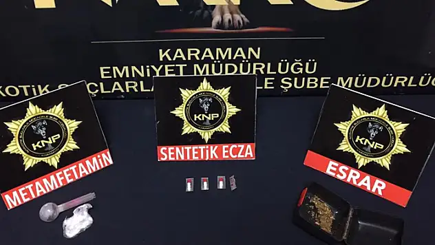 Karaman'da uyuşturucudan 2 şüpheli tutuklandı
