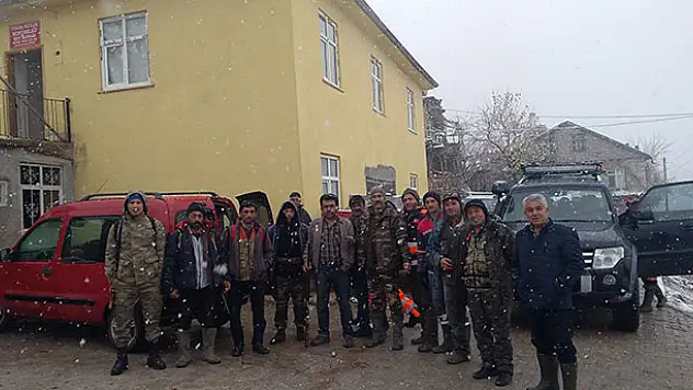 Karaman'da yaban domuzu avı düzenlendi