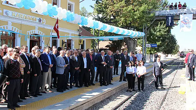 Karaman-Konya hızlı tren hattının elektrifikasyon sisteminin temeli atıldı