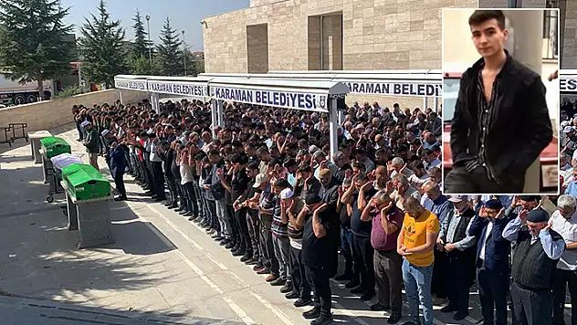 Karaman-Konya kara yolunda yaşanan kazada ölen genç toprağa verildi