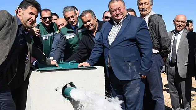 Karaman Valisi Akkoyun Taşkale Göleti vana açılışına katıldı

