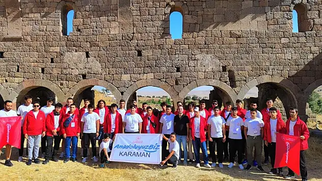 Karaman'a 'Anadolu'yuz Biz' projesiyle gelen gençler kenti tanıdı
