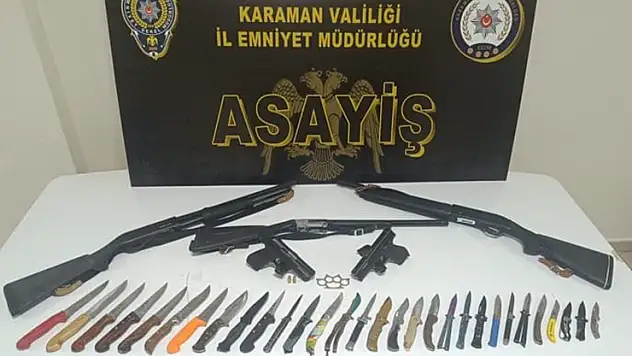 Karaman'da aranan 12 kişi tutuklandı
