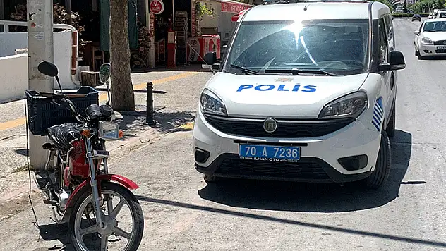 Karaman'da çaldığı motosikletle kaza yapan şahıs yaralandı