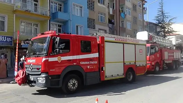 Karaman'da ev yangını
