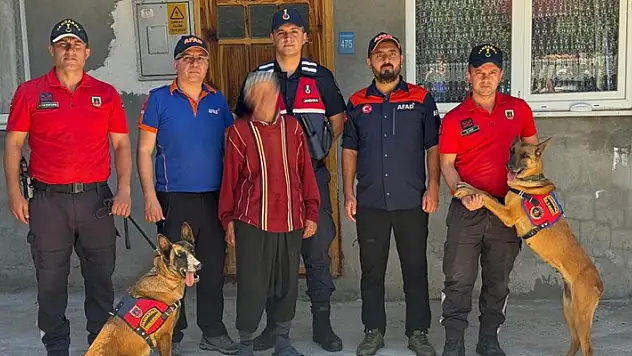 Karaman'da kaybolan yaşlı adamı iz takip köpekleri buldu
