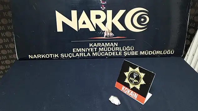 Karaman'da kokain ile yakalanan şahıs tutuklandı
