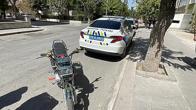 Karaman'da motosikletten düşen çocuk yaralandı