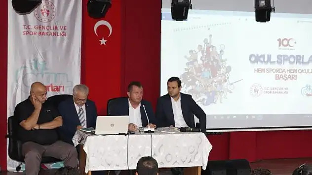 Karaman'da okul sporları değerlendirme toplantısı yapıldı
