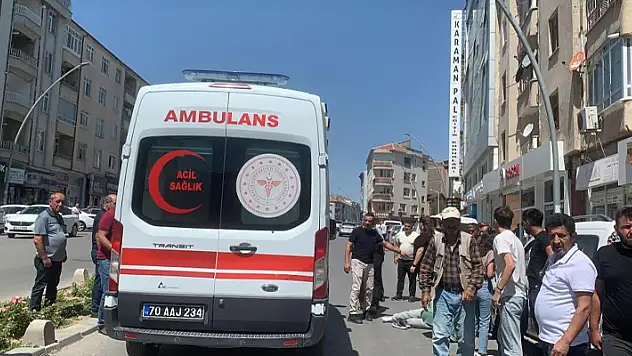 Karaman'da otomobilin çarptığı kadın yaralandı
