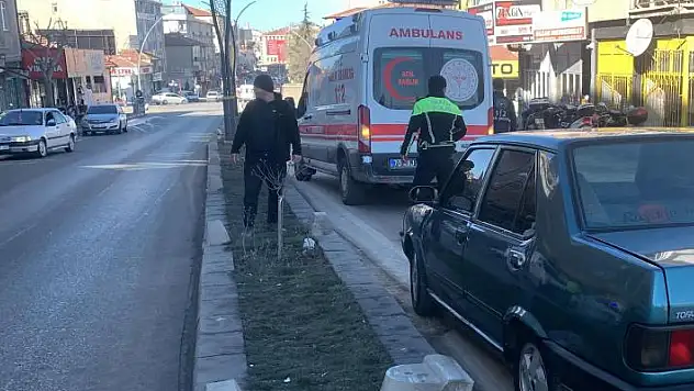Karaman'da otomobilin çarptığı yaşlı adam yaralandı
