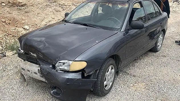 Karaman'da otomobille çarpışan motosikletin sürücüsü yaralandı