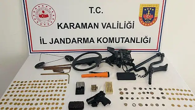 Karaman'da tarihi eser operasyonu
