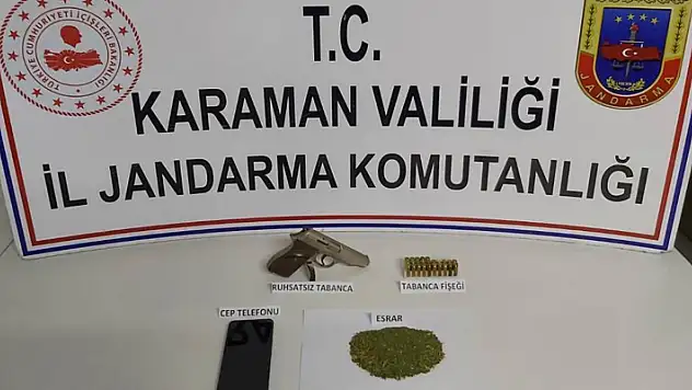 Karaman'da uyuşturucu operasyonu: 1 gözaltı
