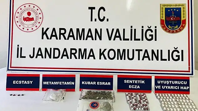 Karaman'da uyuşturucu operasyonunda 3 kişi gözaltına alındı
