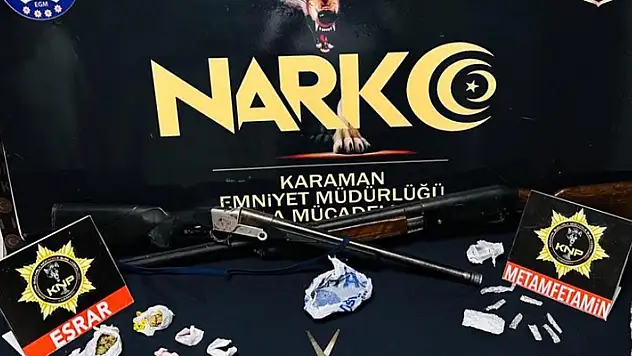 Karaman'da uyuşturucudan gözaltına alınan 1 kişi tutuklandı! 

