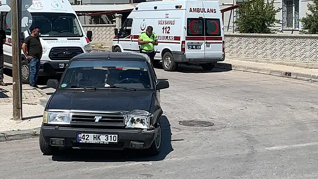 Karaman'da vakaya giden ambulans kaza yaptı

