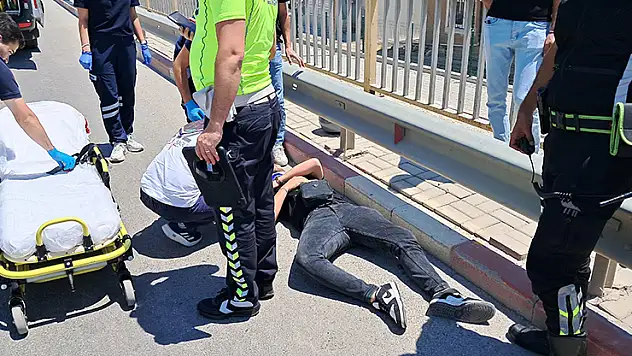 Karaman'da yola dökülen yağ kazaya neden oldu: 1 yaralı