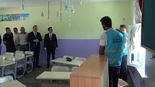 Karaman'da yükümlülerden eğitime anlamlı destek