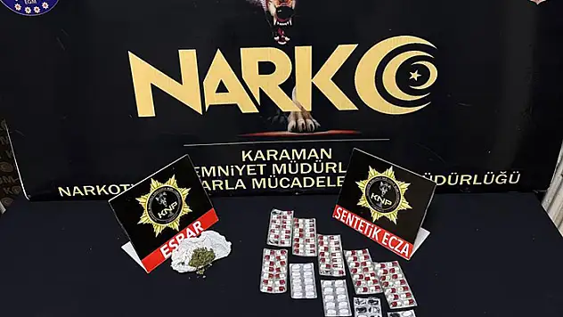 Karaman'daki uyuşturucu operasyonunda 1 kişi tutuklandı
