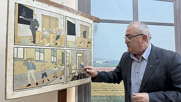 Karamanlı gurbetçi, eğitim müzesinde 35 yıllık birikimini sergiliyor
