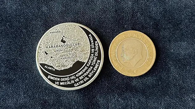 Karamanoğulları dönemine ait dirhem hatıra para olarak bastırıldı