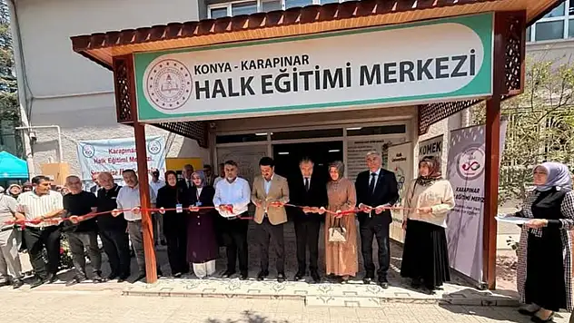 Karapınar'da el emeği göz nuru sergi