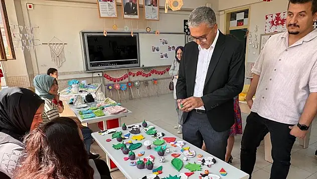 Karapınar'da özel öğrencilerin ürünleri sergilendi
