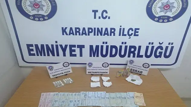 Karapınar'da uyuşturucu operasyonu
