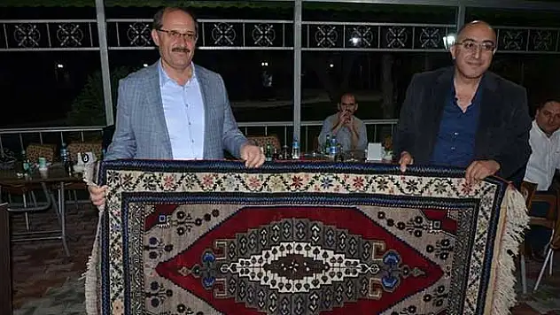 Karapınar Kaymakamı Yıldırım'a veda yemeği