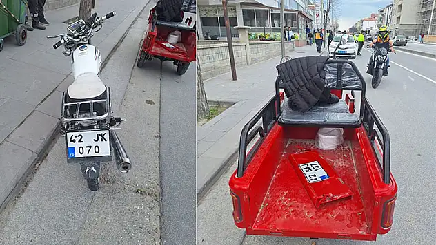 Karapınar'da motosikletler çarpıştı: 3 yaralı