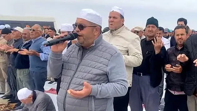 Karapınar'da yağmur duası yapıldı