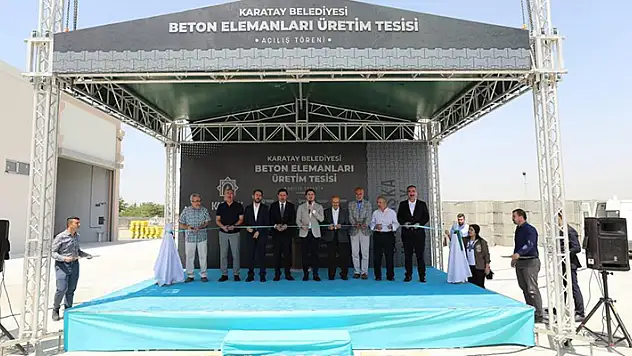Karatay Belediyesi Beton Elemanları Üretim Tesisi açıldı
