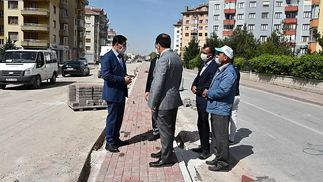 Karatay Belediyesi'nden Karakayış Caddesi'nde düzenleme çalışmaları