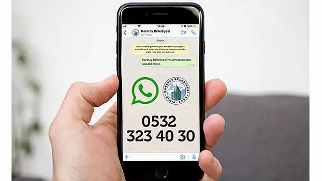Karatay Belediyesi'nden Whatsapp hattı
