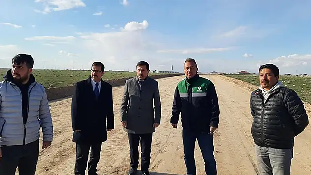 Karatay Belediyesi Obruk ve Sürüç mahalleleri arasındaki yolu genişletiyor