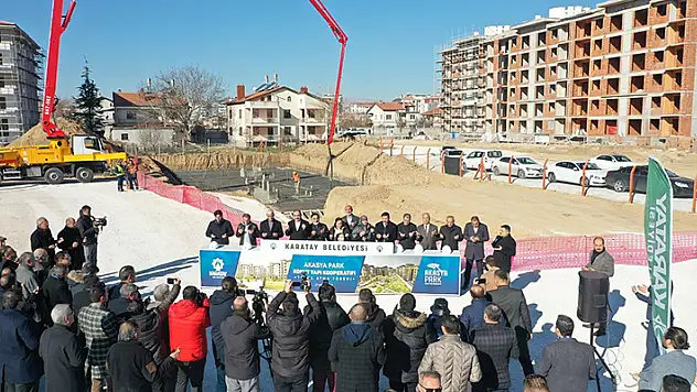 Karatay Belediyesi öncülüğünde hayata geçecek Akasya Park Konut Yapı Kooperatifi'nin temeli atıldı