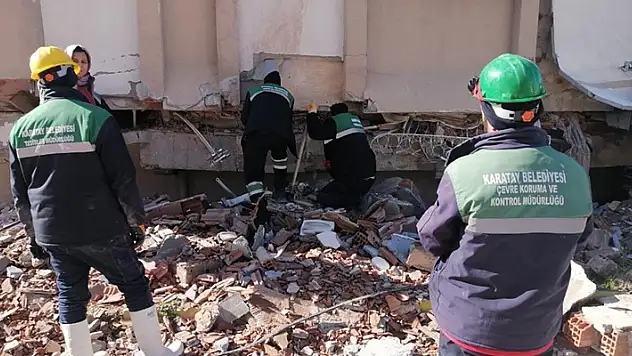 Karatay Belediyesi tüm imkanlarıyla deprem bölgesinde
