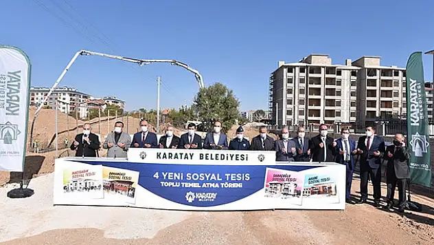 Karatay Belediyesinden 4 yeni sosyal tesis