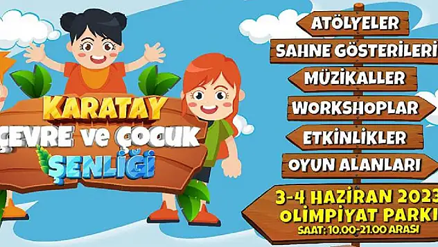 Karatay Belediyesinden çocuk şenliği