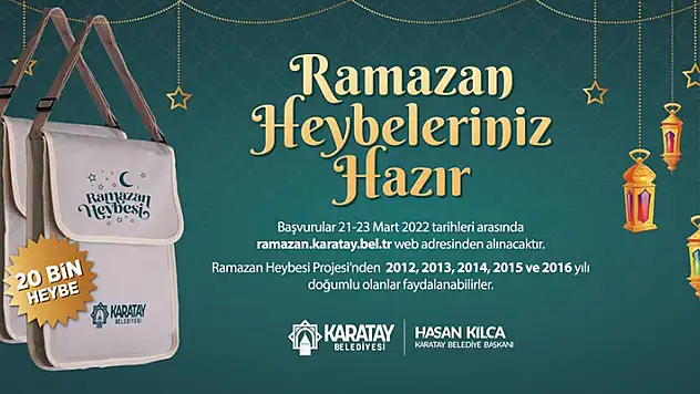 Karatay Belediyesinden çocuklara özel Ramazan heybesi
