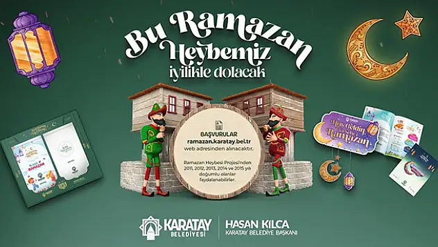 Karatay Belediyesinden çocuklara özel Ramazan heybesi