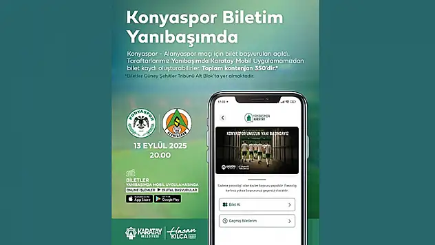 Karatay Belediyesi'nden ücretsiz bilet