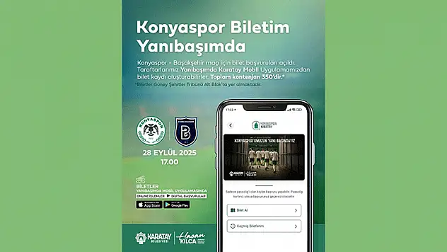 Karatay Belediyesi'nin ücretsiz bilet uygulaması sürüyor