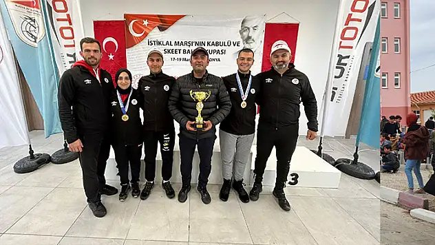 Karatay Belediyespor Kulübü Atıcılık Takımı'ndan Türkiye birinciliği