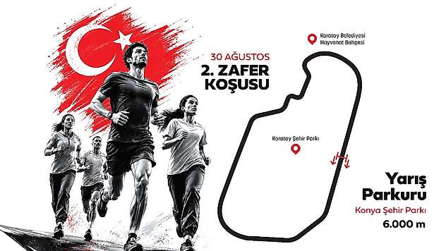 Karatay'da atletler 30 Ağustos Zafer Bayramı için koşacak